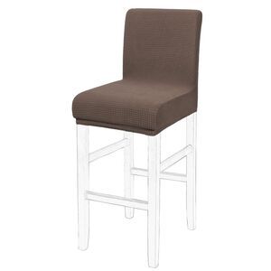 Stretch Bar Stool Covers for Counter Height Side Chair 1Pc Light Brown